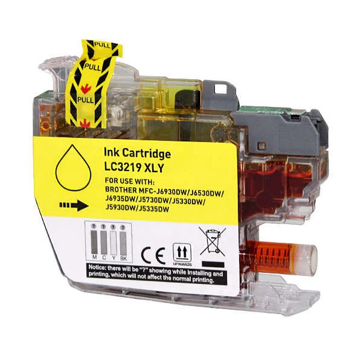 Brother LC3219XL Amarillo Cartucho de Tinta Generico - Reemplaza LC3219XLY 1