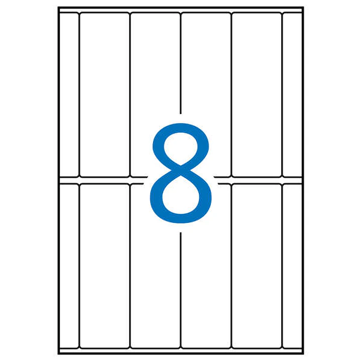 Apli Etiquetas A5 Blancas 31.0 x 100.0mm 15 Hojas 1