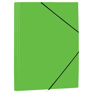 Mariola Carpeta de Polipropileno con Solapas 450 Micras - Formato Folio - Medidas 34x25cm - Cierre con Goma Elastica - Color Verde