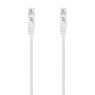 Aisens Cable de Red Latiguillo RJ45 LSZH Cat.6A 500 MHZ UTP AWG24 - 0.50m - Libre de Halogenos - 10 Gigabit/s - Color Blanco