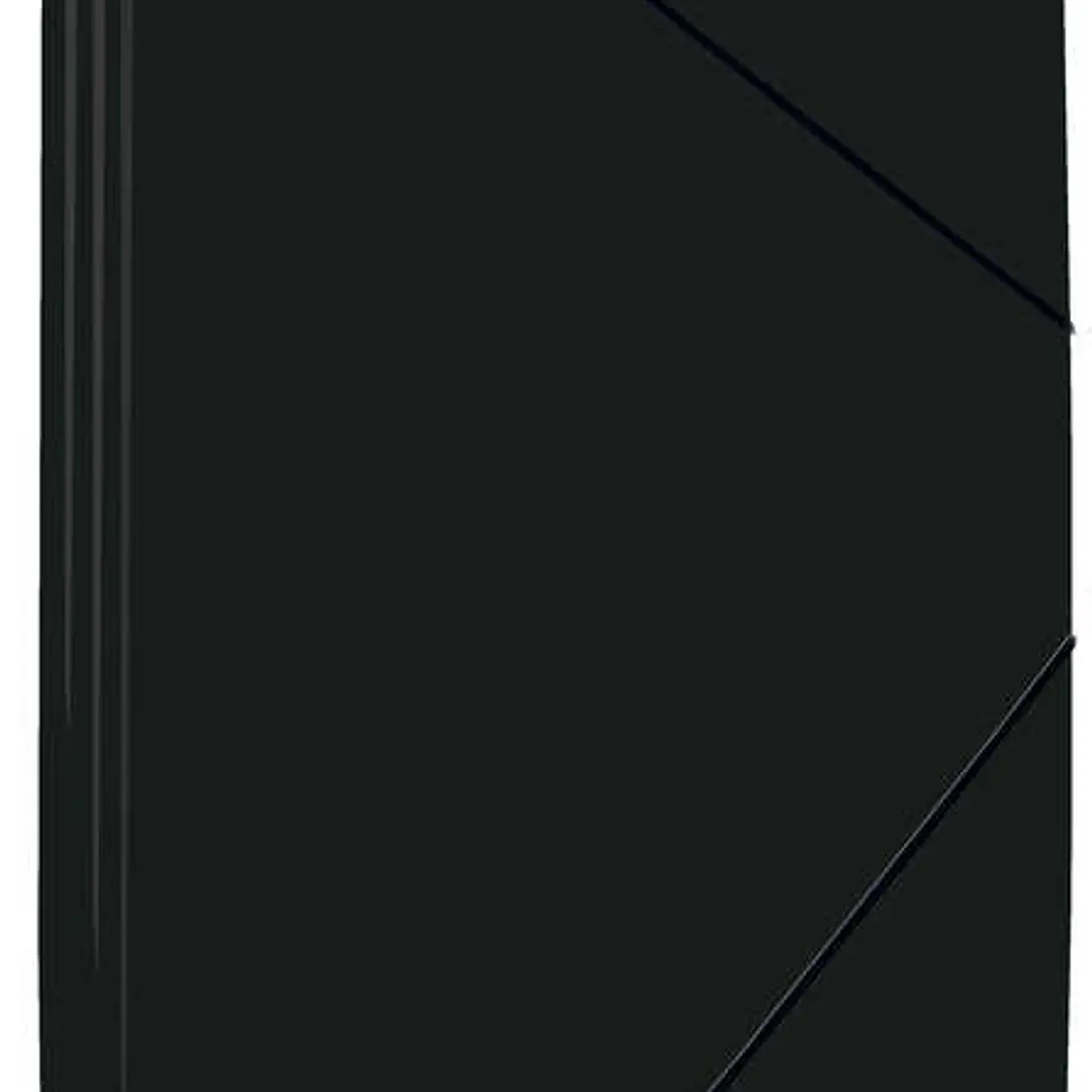 Mariola Carpeta de Polipropileno con Solapas 450 Micras - Formato Folio - Medidas 34x25cm - Cierre con Goma Elastica - Color Negro 1