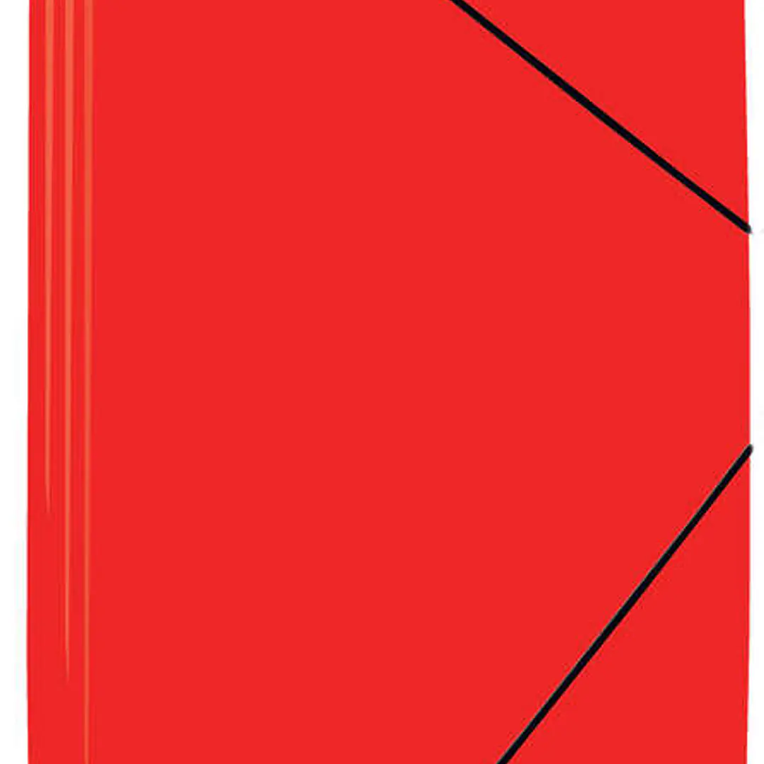 Mariola Carpeta de Polipropileno con Solapas 450 Micras - Formato Folio - Medidas 34x25cm - Cierre con Goma Elastica - Color Rojo 1