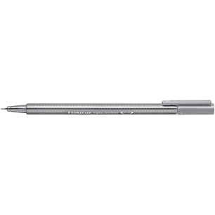 Staedtler Triplus Fineliner 334 Rotulador de Punta Fina - Trazo de 0.3mm - Tinta Base de Agua - Color Gris Piedra