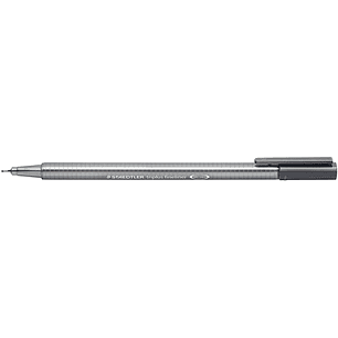 Staedtler Triplus Fineliner 334 Rotulador de Punta Fina - Trazo de 0.3mm - Tinta Base de Agua - Color Gris