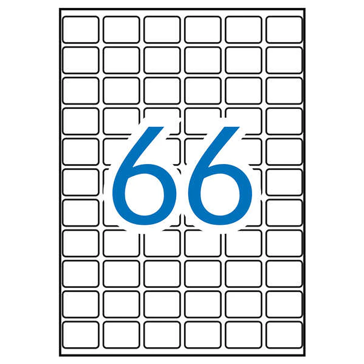 Apli Pack de 990 Etiquetas Rectangulares 16x22mm - 15 Hojas por 66 Etiquetas - Adhesivo Permanente - Cantos Romos - Color Blanco 1