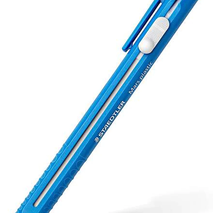 Staedtler Mars Plastic 528 50 Portagomas en Forma de Lapiz - Con Cursor para Deslizar la Goma - Sin Ftalatos ni Latex 1
