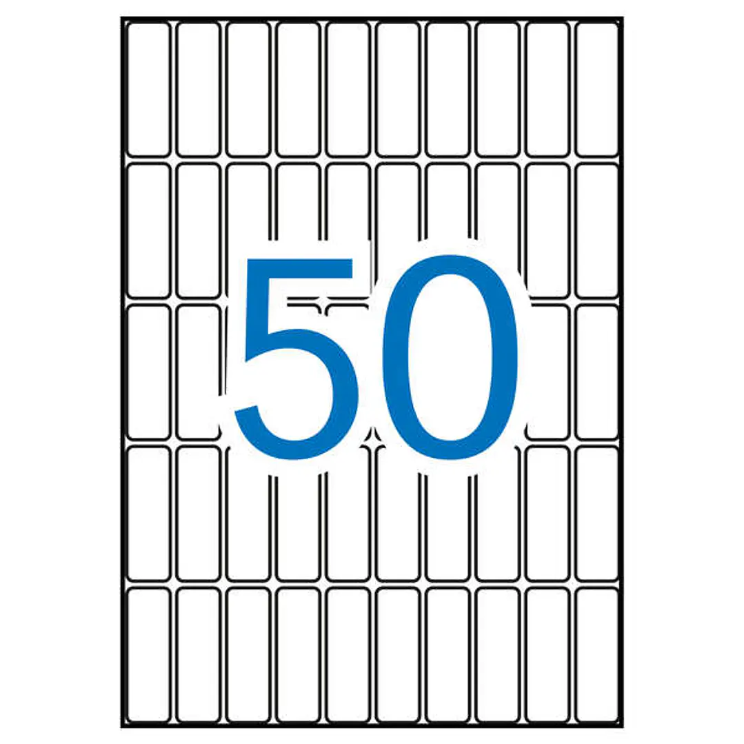 Apli Etiquetas A5 Blancas 13.0 x 40.0mm 15 Hojas 1