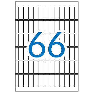 Apli Etiquetas A5 Blancas 12.0 x 30.0mm 15 Hojas