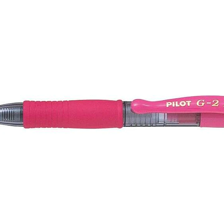 Pilot Boligrafo de Gel G2 Pixie XS Retractil - Punta de Bola Redonda 0.7mm - Trazo 0.32mm - Grip Ergonomico - Color Rosa 1