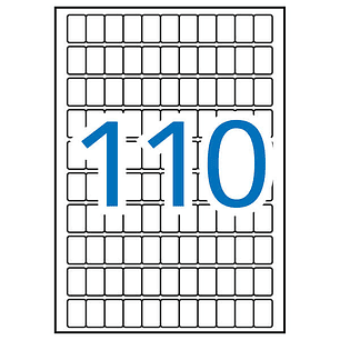Apli Etiquetas A5 Blancas 12.0 x 18.0mm 15 Hojas