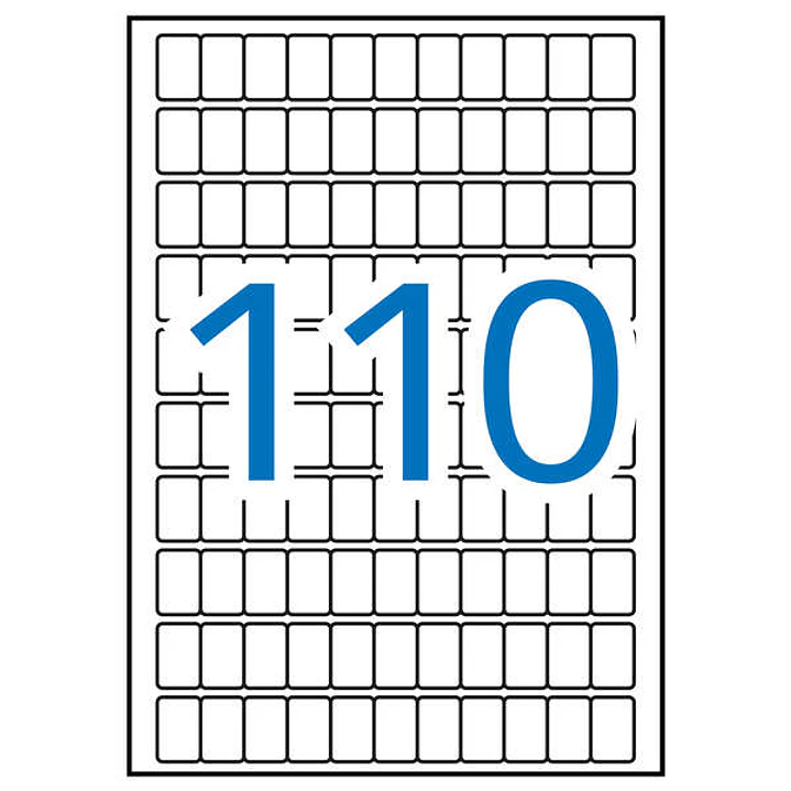 Apli Etiquetas A5 Blancas 12.0 x 18.0mm 15 Hojas 1