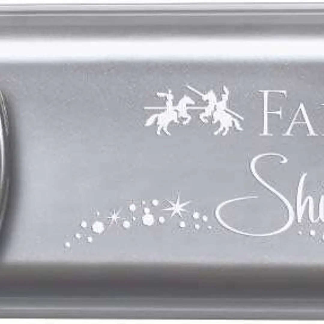 Faber-Castell Textliner 46 Metallic Marcador Fluorescente - Punta Biselada - Trazo entre 1mm y 5mm - Tinta con Base de Agua - Color Plata 1