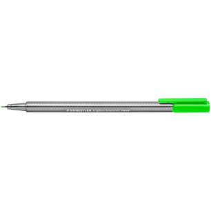 Staedtler Triplus Fineliner 334 Rotulador de Punta Fina - Trazo de 0.3mm - Tinta Base de Agua - Color Verde Neon