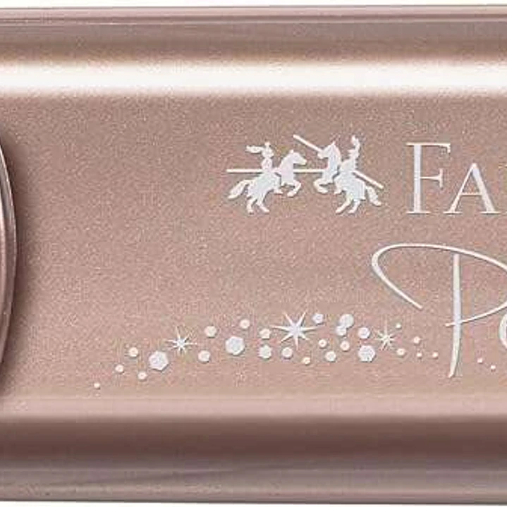 Faber-Castell Textliner 46 Metallic Marcador Fluorescente - Punta Biselada - Trazo entre 1mm y 5mm - Tinta con Base de Agua - Color Oro Rosa 1