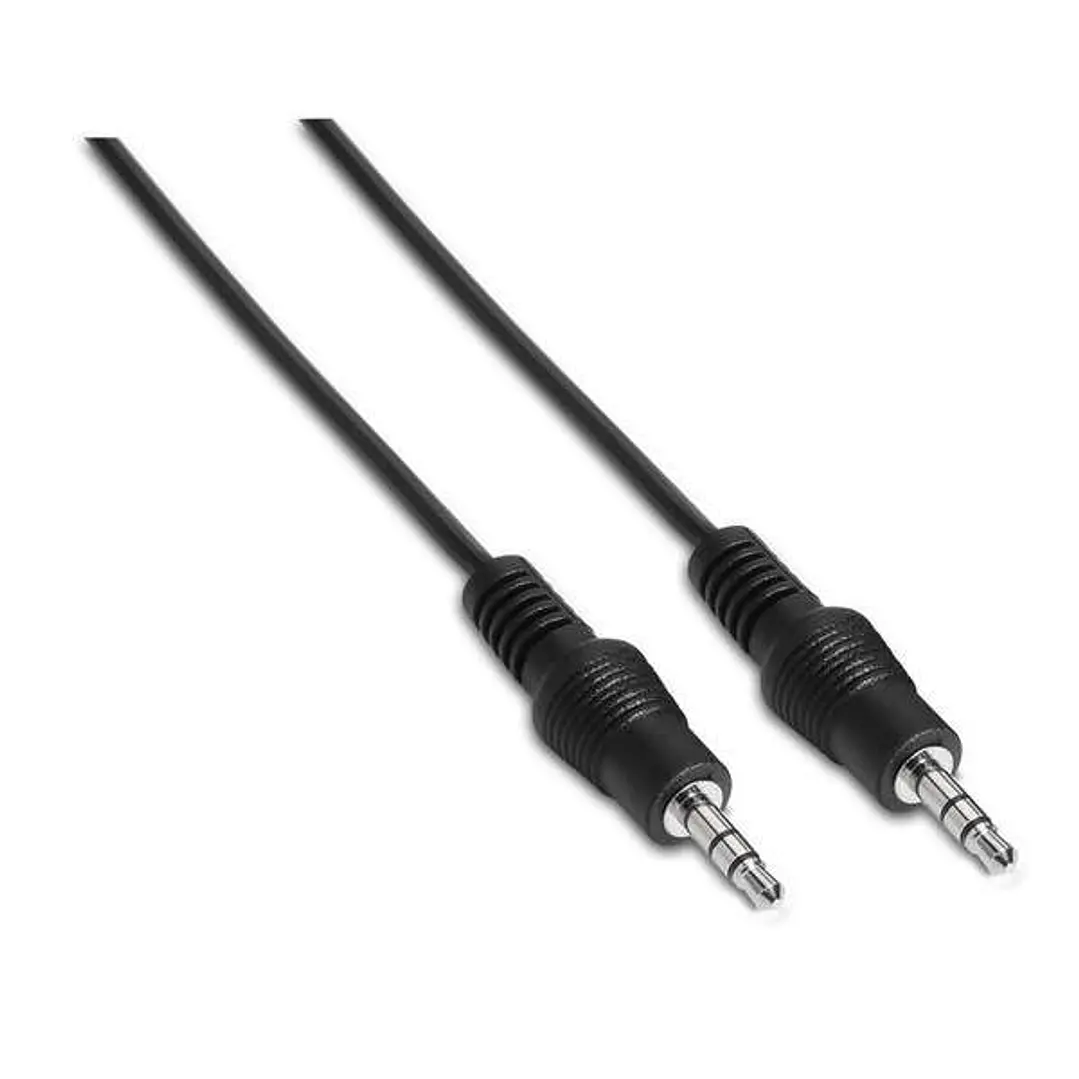 Aisens Cable Audio Estereo - JACK 3.5/M-JACK 3.5/M - 0.3 m - Color Negro 1