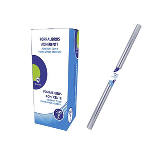 Bismark Forralibros Adherente PVC 2mx45cm - Forro de Plastico Adherente - Transparente