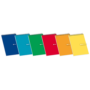 Enri Bloc de Notas Espiral Tapa Blanda 8º 4x4 - Hojas en Blanco - Tamaño Compacto - Ideal para Apuntes y Dibujos