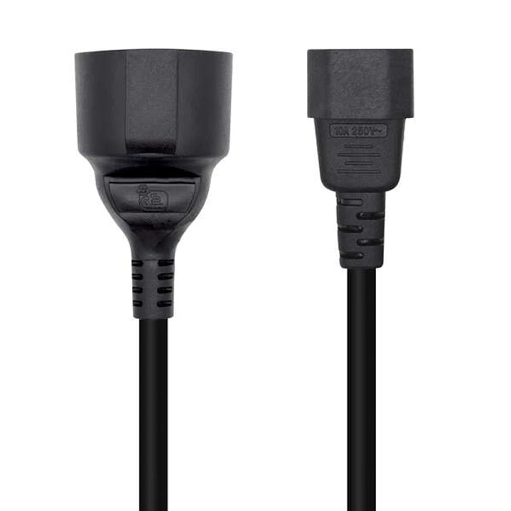 Aisens Cable Alimentacion 16A - C14/M A CEE7/H - 25cm - Color Negro 1