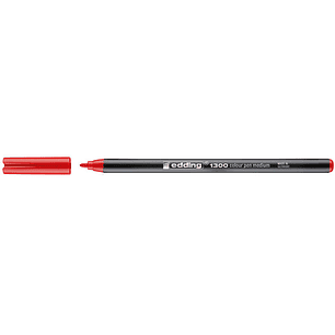 Edding 1300 Rotulador  - Punta Redonda - Trazo 2 mm. - Tinta con Base de Agua - Color Rojo