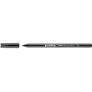 Edding 1300 Rotulador - Punta Redonda - Trazo 2 mm. - Tinta con Base de Agua - Color Negro
