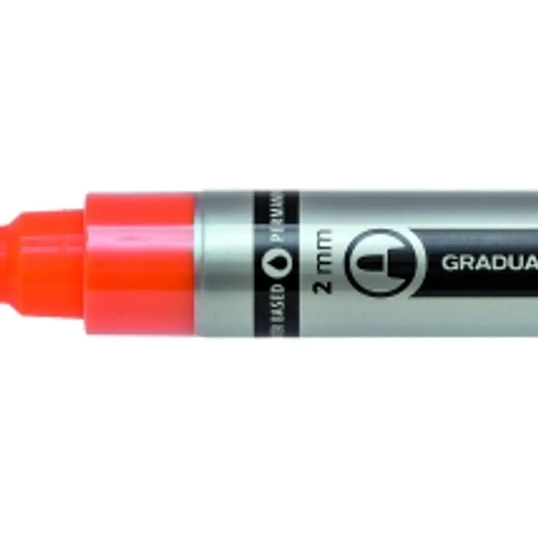 Lyra Mark All Rotulador Permanente - Multisuperficie - Punta Redonda - 2mm - Color Naranja Neon 1