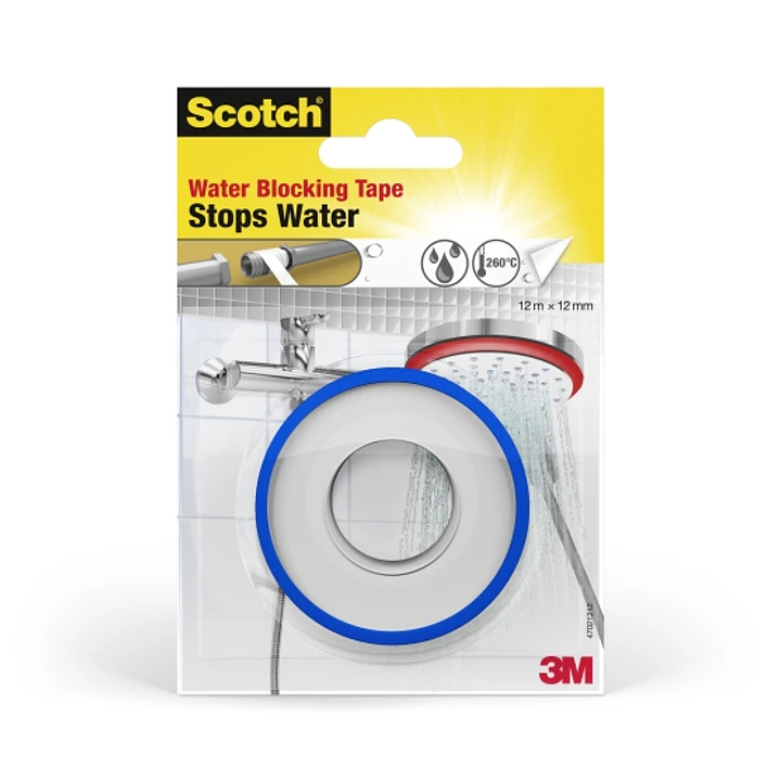 Scotch Cinta Adhesiva para Goteras - 12mm x 12m - Color Blanco 1