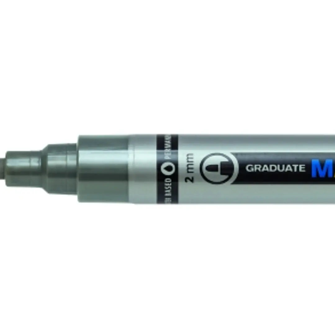 Lyra Mark All Rotulador Permanente - Multisuperficie - Punta Redonda - 2mm - Color Plata 1