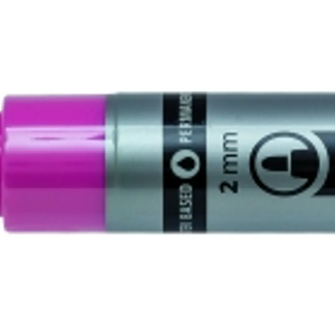 Lyra Mark All Rotulador Permanente - Multisuperficie - Punta Redonda - 2mm - Color Rosa 1