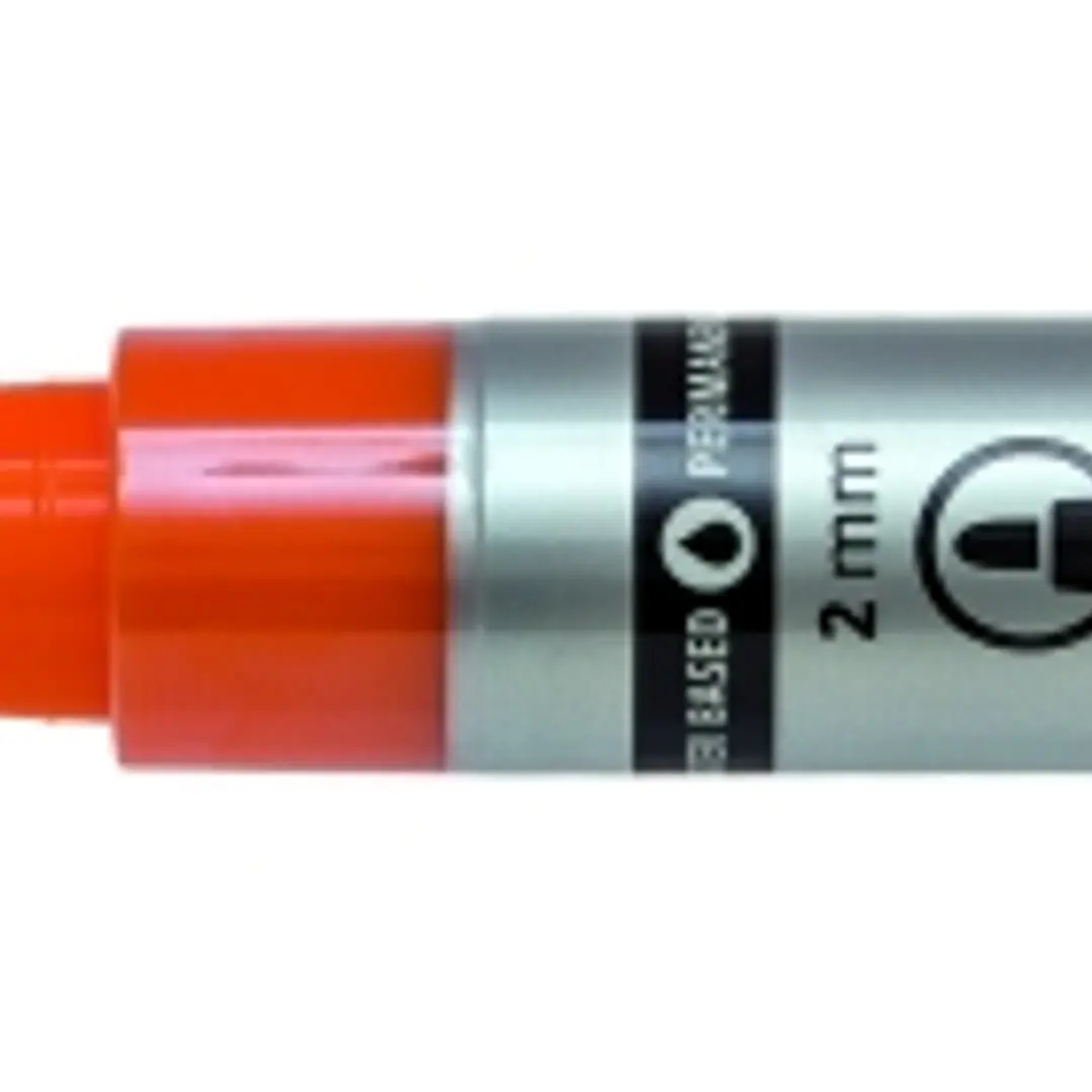 Lyra Mark All Rotulador Permanente - Multisuperficie - Punta Redonda - 2mm - Color Naranja 1