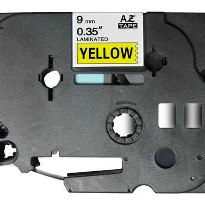 Brother TZe621 Cinta Laminada Generica de Etiquetas - Texto negro sobre fondo amarillo - Ancho 9mm x 8 metros 1