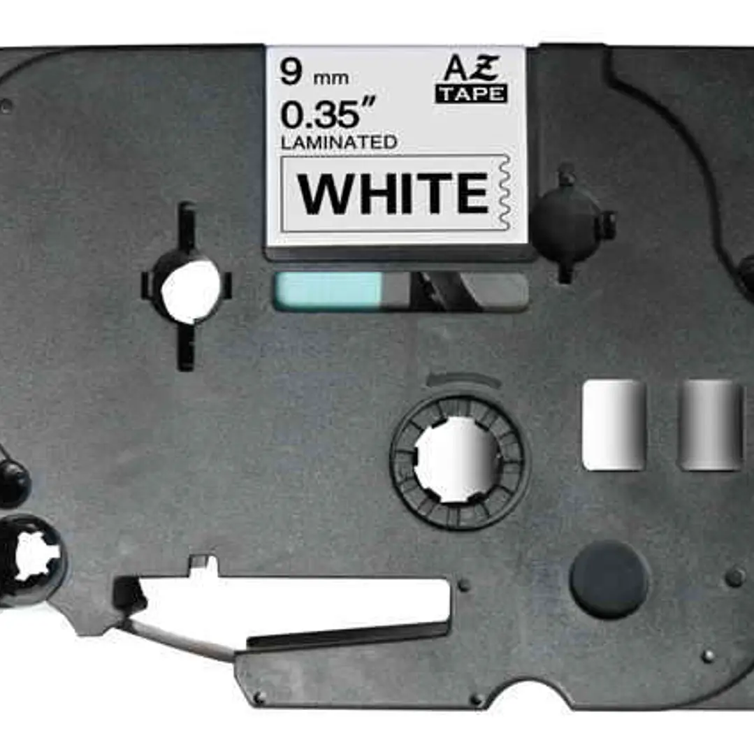 Brother TZe221 Cinta Laminada Generica de Etiquetas - Texto negro sobre fondo blanco - Ancho 9mm x 8 metros 1