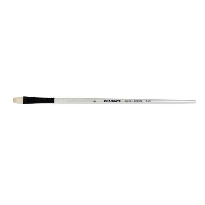 Daler Rowney Graduate Pincel para Oleo - Pelo de Cerda Natural - Mango Largo - Bright - N°6 1