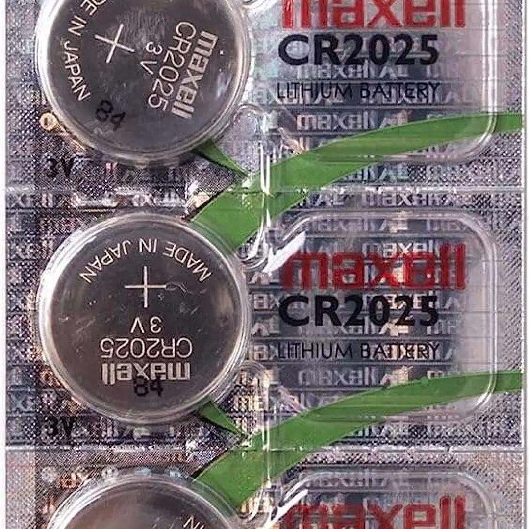 Maxell Pack de 5 Pilas Litio de Boton CR2025 3V 1