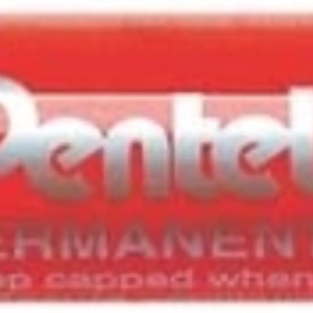 Pentel Pen N50 Rotulador Permanente - Punta de 4.3mm - Resistente a Agua y Luz - Color Rojo 1