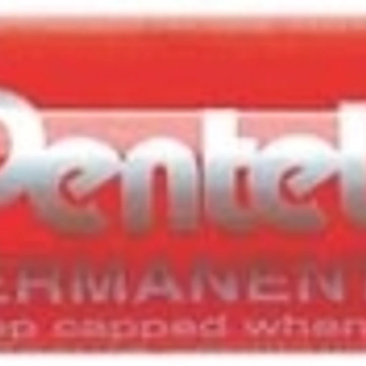 Pentel Pen N50 Rotulador Permanente - Punta de 4.3mm - Resistente a Agua y Luz - Color Rojo 1