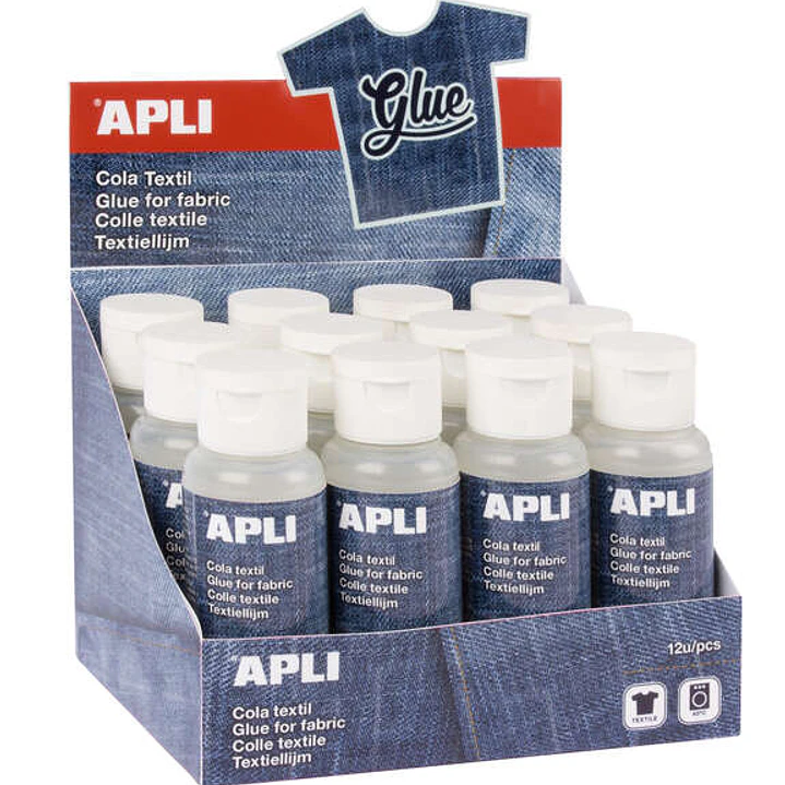 Apli Cola Textil Especial - 80ml - Resistente al Lavado - Ideal para Tejidos - Transparente 1