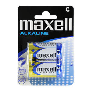 Maxell Pack de 2 Pilas Alcalinas LR14 C