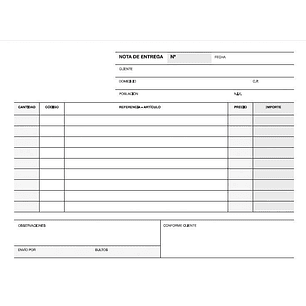 Apli Talonario Entrega 1/8 Apaisado Duplicado - Formato Apaisado - 2 Copias - Numeracion Secuencial - Papel Autocopiativo - Blanco