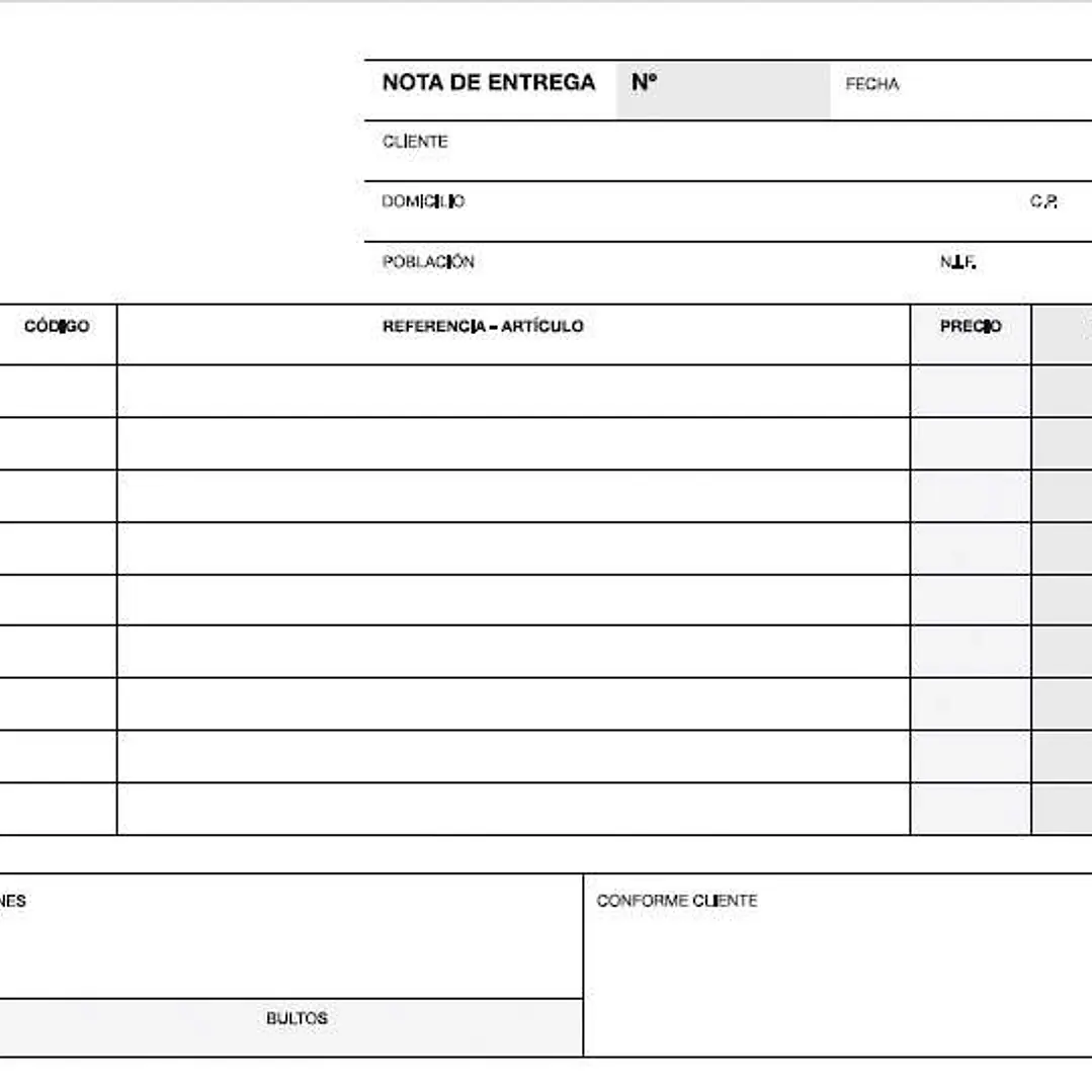 Apli Talonario Entrega 1/8 Apaisado Duplicado - Formato Apaisado - 2 Copias - Numeracion Secuencial - Papel Autocopiativo - Blanco 1