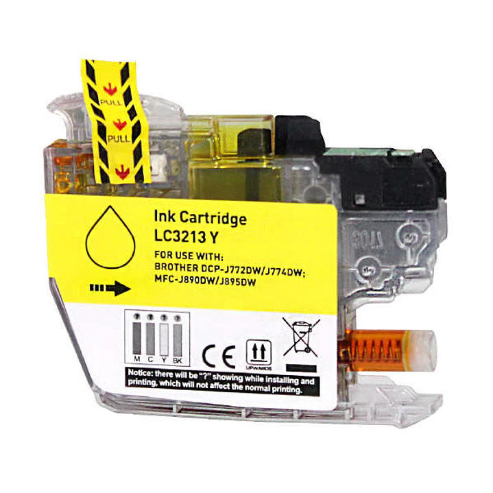 Brother LC3213/LC3211 Amarillo Cartucho de Tinta Generico - Reemplaza LC3213Y/LC3211Y 1