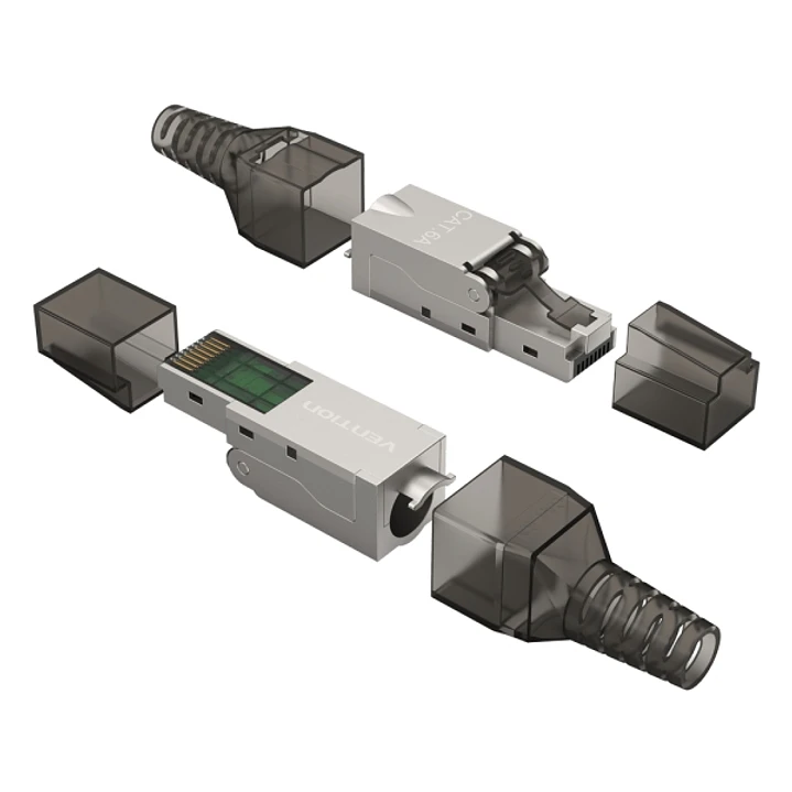 Vention Conector para Cable de Red RJ45 Cat.6 FTP - Sin Herramientas - Color Gris 1