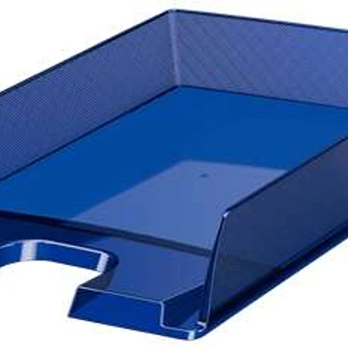 Esselte Europost Bandeja Portadocumentos - Plastico Transparente - Formato Vertical - A4 - Color Azul Marino Translucido 1