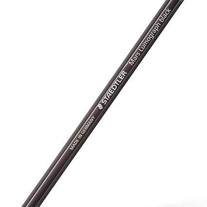 Staedtler Mars Lumograph Black Artist Pencil 100B Lapiz de Grafito - Mina 7B - Resistencia a la Rotura - Madera de Bosques Sostenibles 1