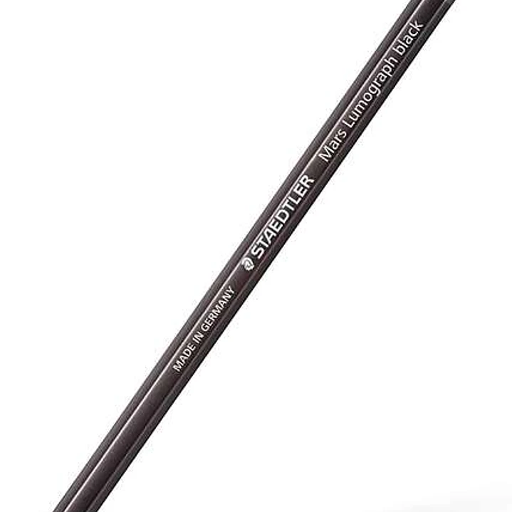 Staedtler Mars Lumograph Black Artist Pencil 100B Lapiz de Grafito - Mina 4B - Resistencia a la Rotura - Madera de Bosques Sostenibles 1