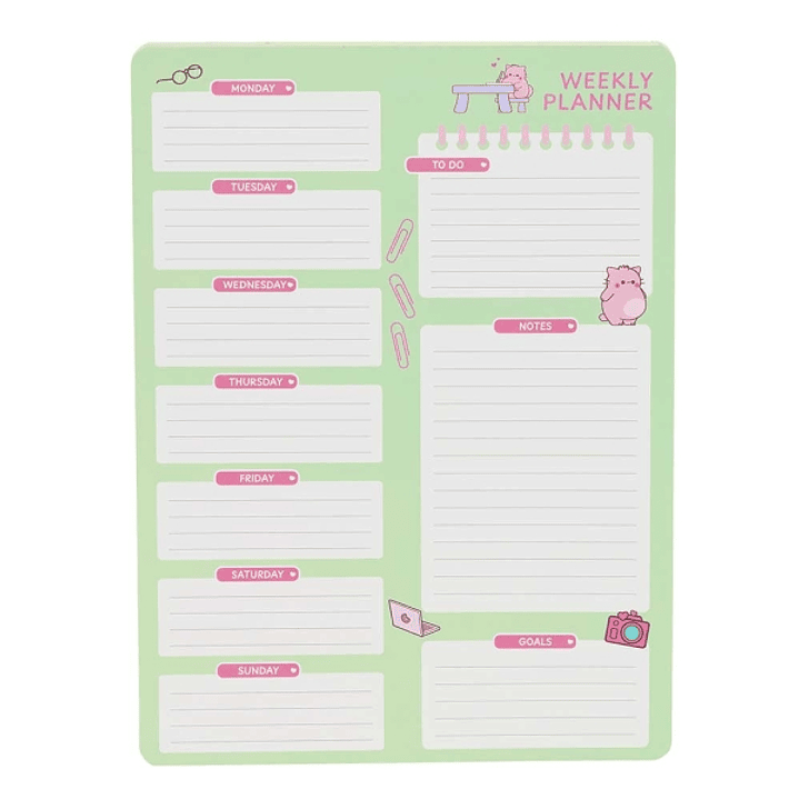 Safta Pembe The Pink Cat Planificador Semanal - 50 Paginas - Gramaje 100g/m2 - 190x255mm - Color Menta 1