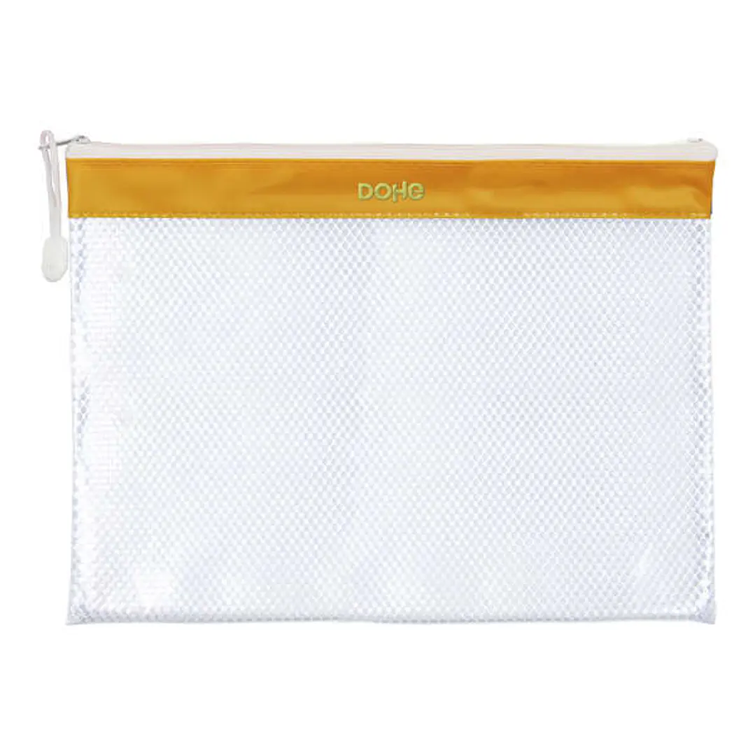 Dohe Bolsa Cremallera PVC - 32x24cm - Ideal para Documentos A4 1