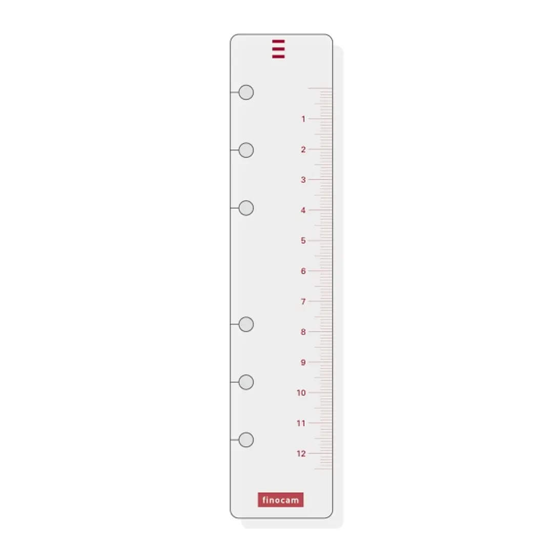 Finocam R460 Regla para Agendas Open - Formato 400 - 30x152mm - Color Blanco 1