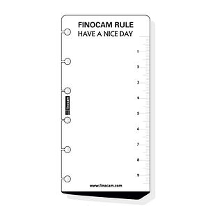 Finocam C259 Regla para Agendas Classic - Formato 602 - 60x5x120mm - Color Blanco