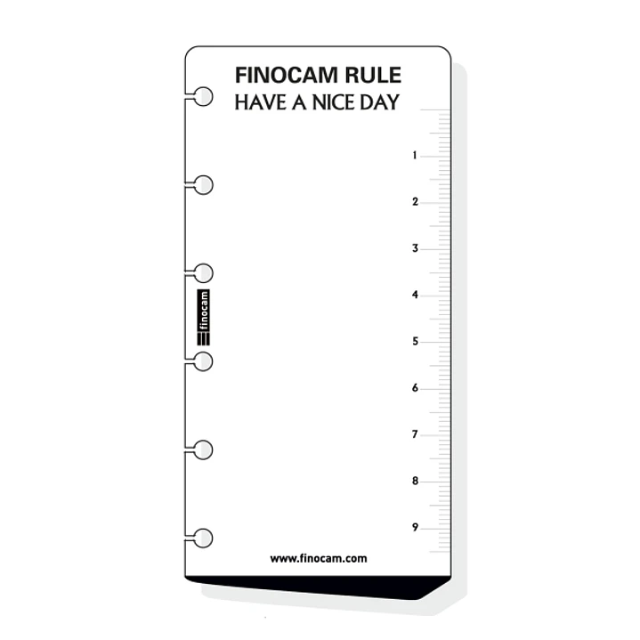 Finocam C259 Regla para Agendas Classic - Formato 602 - 60x5x120mm - Color Blanco 1
