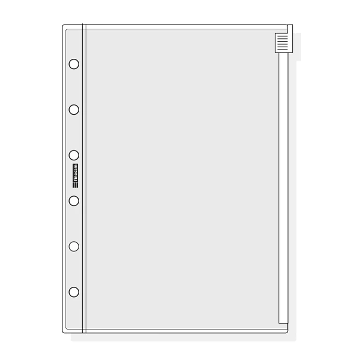 Finocam C371 Funda para Agendas Classic - Cierre de Cremallera - Formato 603 - 94x129x1mm - PVC - Color Gris Claro 1